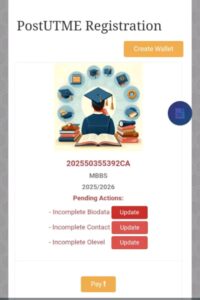 ABU post UTME portal 